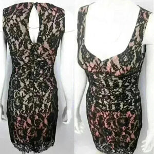 Nanette Lepore black/rose cocktail dress